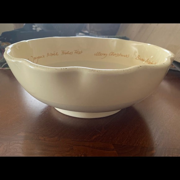 CHRISTMAS IN FOUR LANGUAGES bowl - Picture 2 of 5